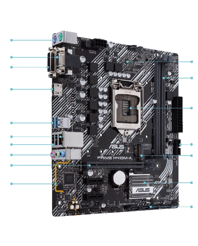 Mainboard ASUS PRIME H410M-F - LGA 1200 - NEW