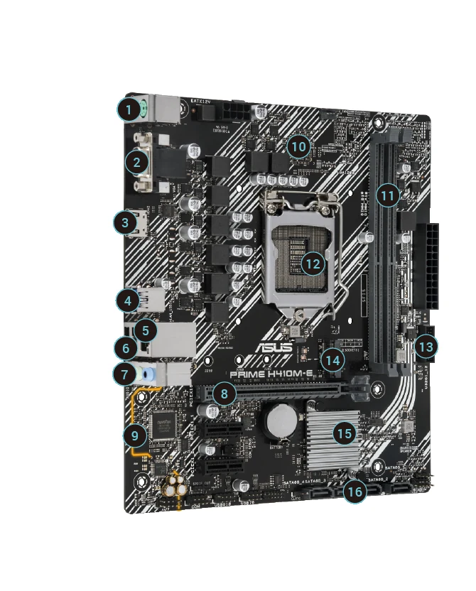 Mainboard ASUS PRIME H410M-F - LGA 1200 - NEW