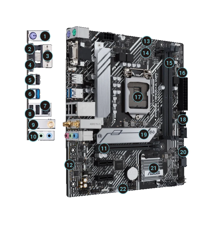 Mainboard ASUS PRIME H510M-A WIFI - LGA 1200 - NEW