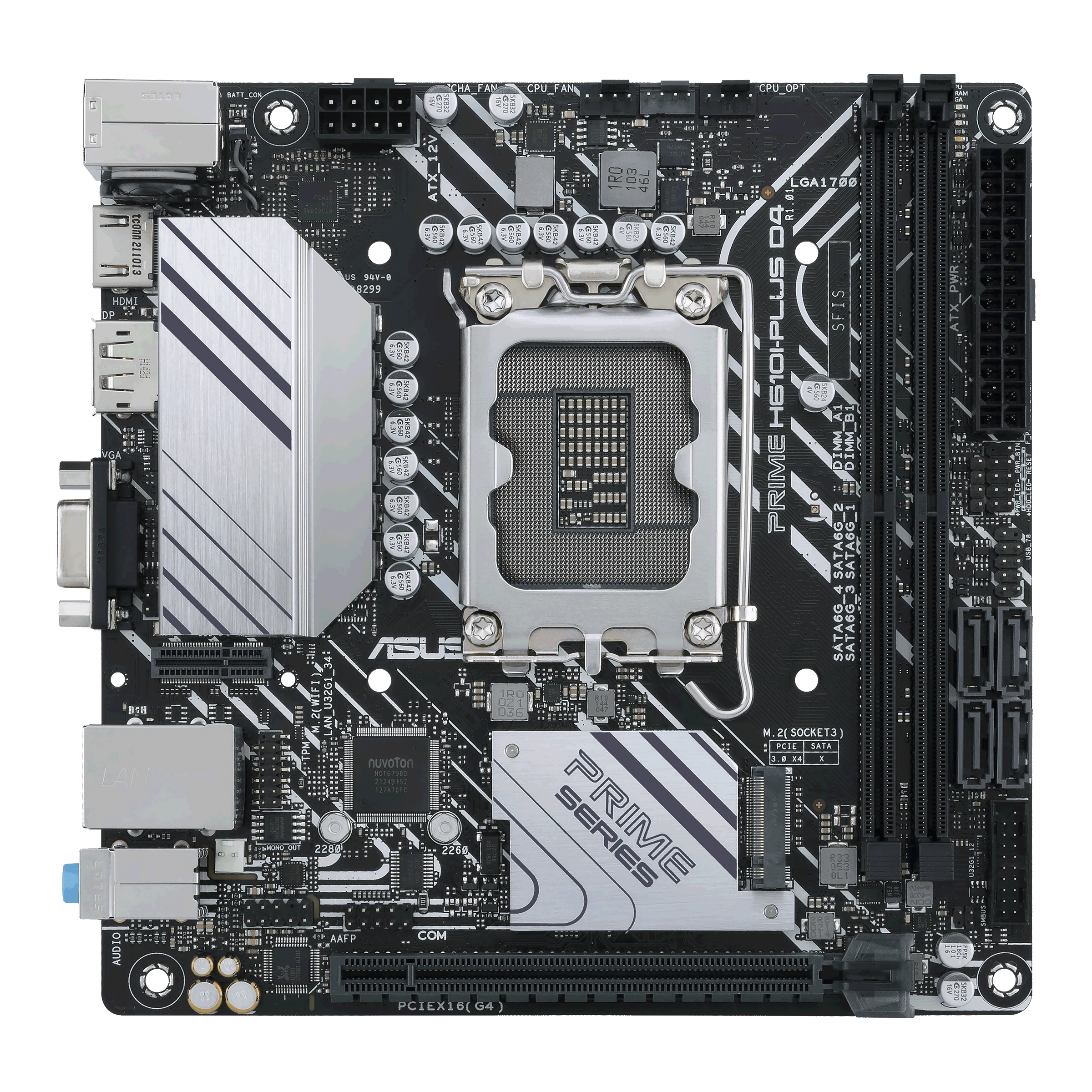 Mainboard Asus PRIME H610I-PLUS D4 - 2 Khe Ram DDR4 - LGA 1700 - NEW