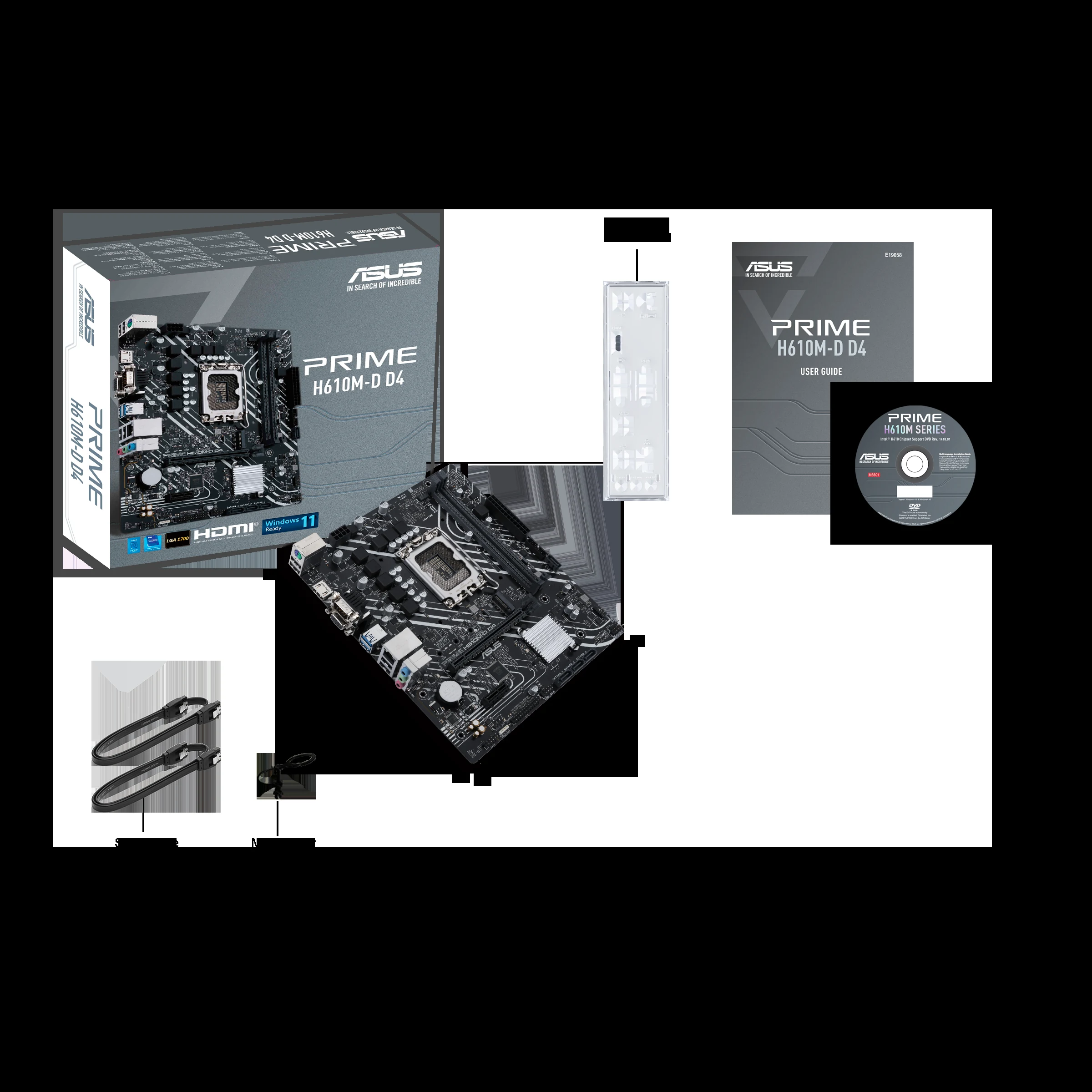 Mainboard Asus PRIME H610M-D D4 - 2 Khe Ram DDR4 - LGA 1700 - NEW