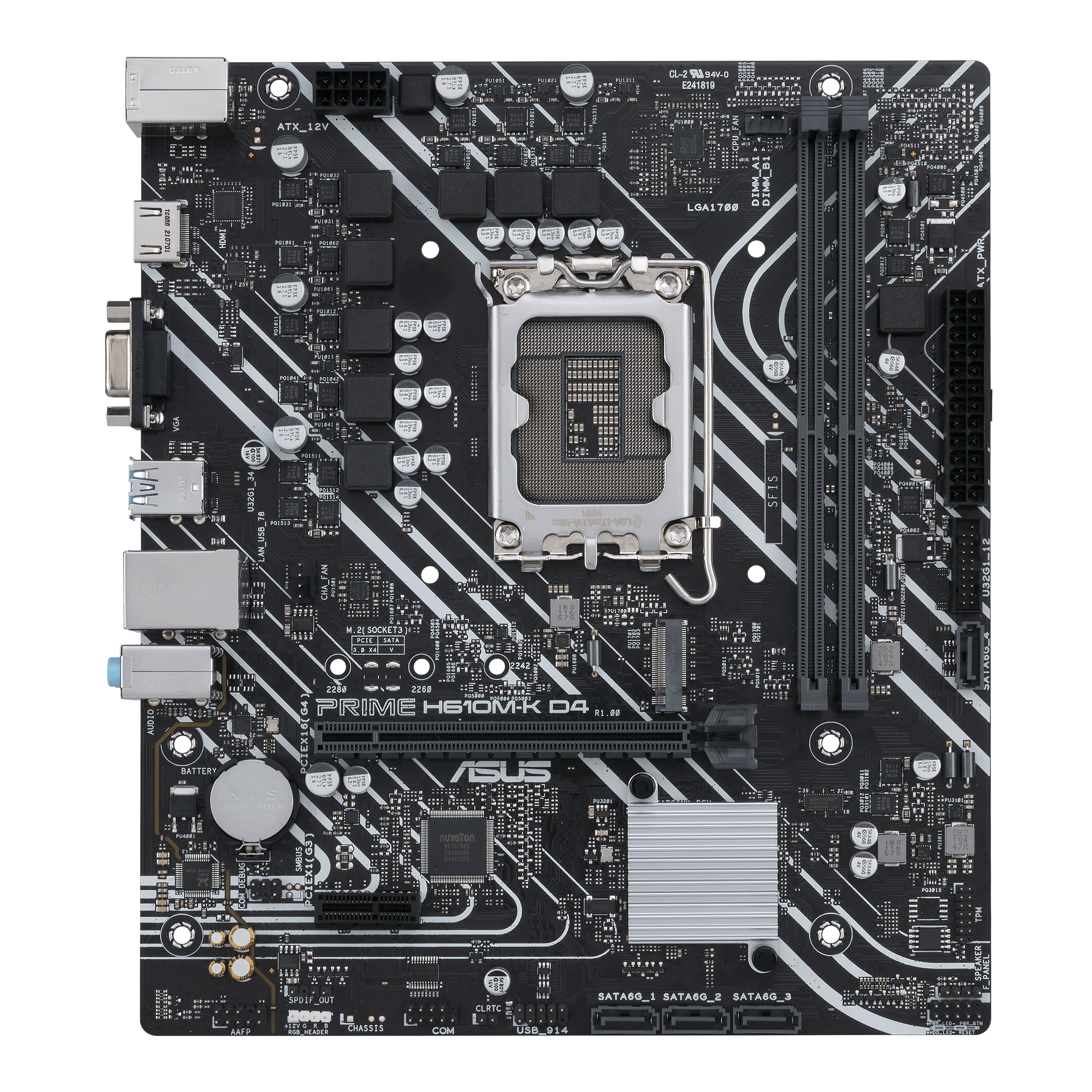 Mainboard Asus PRIME H610M-K D4 - 2 Khe Ram DDR4 - LGA 1700 - NEW