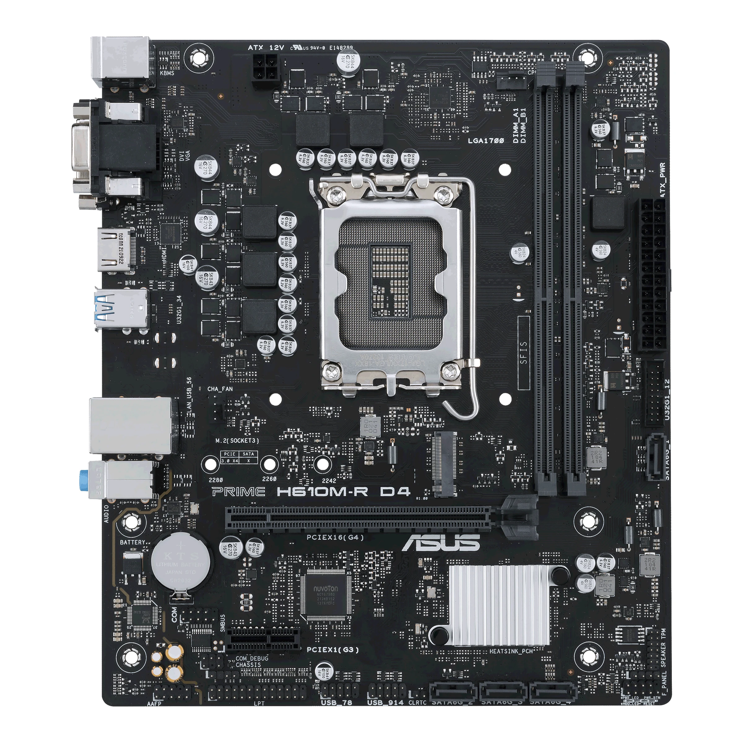 Mainboard Asus PRIME H610M-R D4 - 2 Khe Ram DDR4 - LGA 1700 - NEW