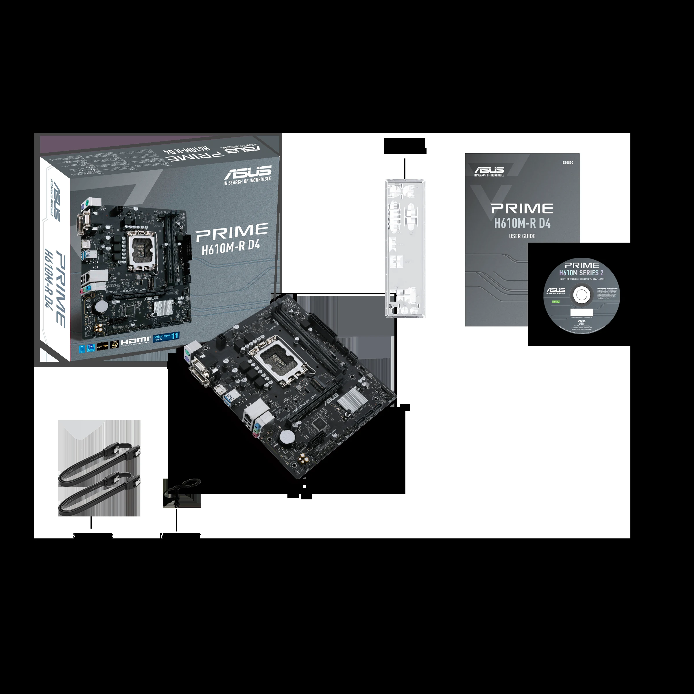 Mainboard Asus PRIME H610M-R D4 - 2 Khe Ram DDR4 - LGA 1700 - NEW