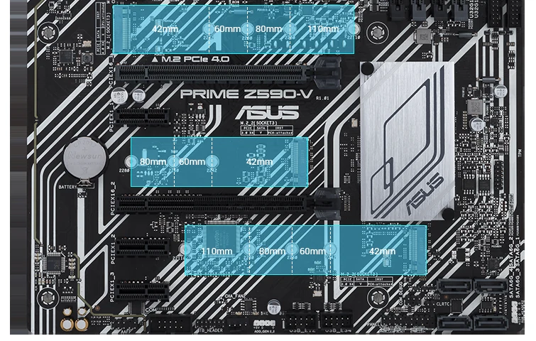 Mainboard ASUS PRIME Z590-V - LGA 1200 - NEW
