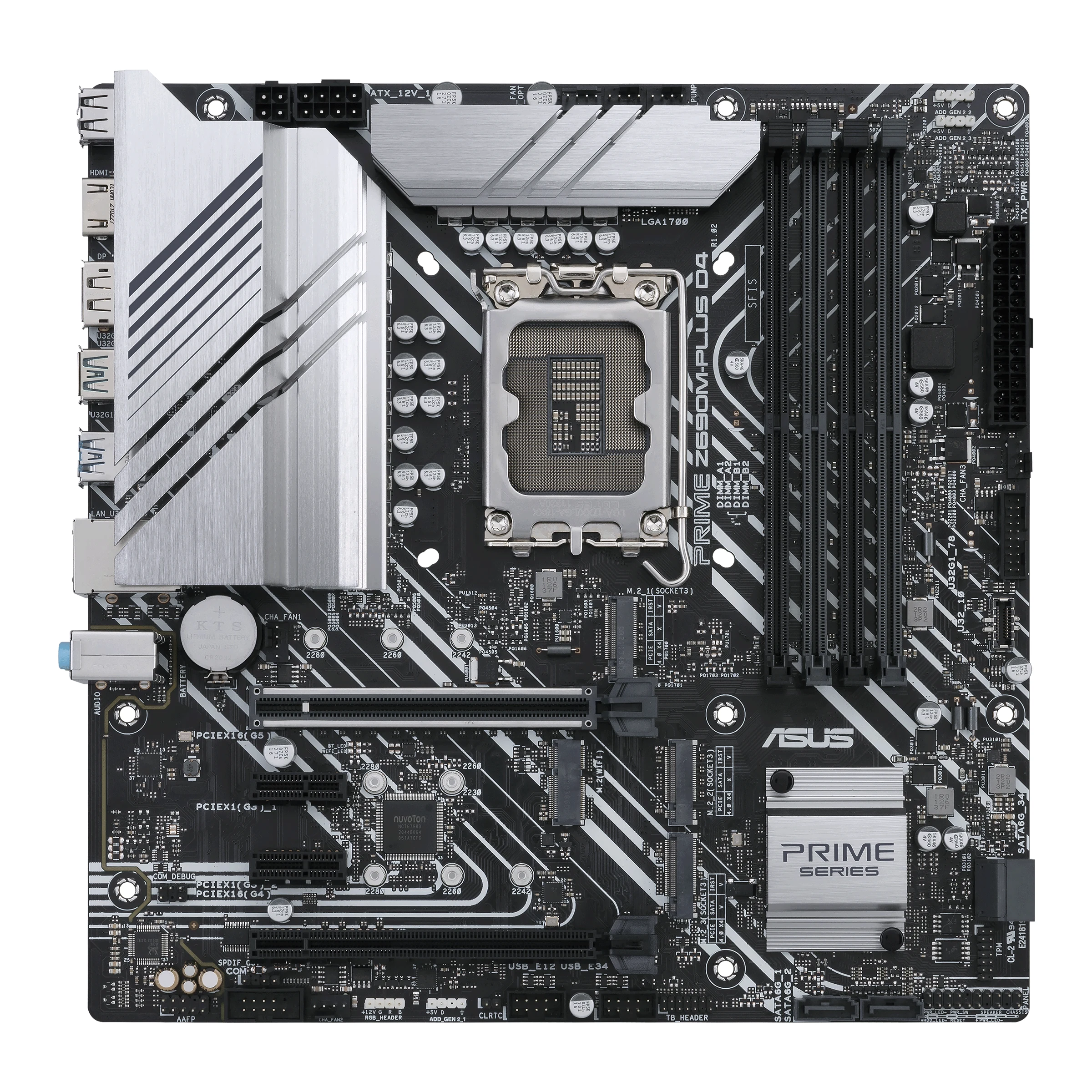 Mainboard ASUS Prime Z690M-Plus D4 - 4 Khe RAM DDR4 - LGA 1700 - NEW