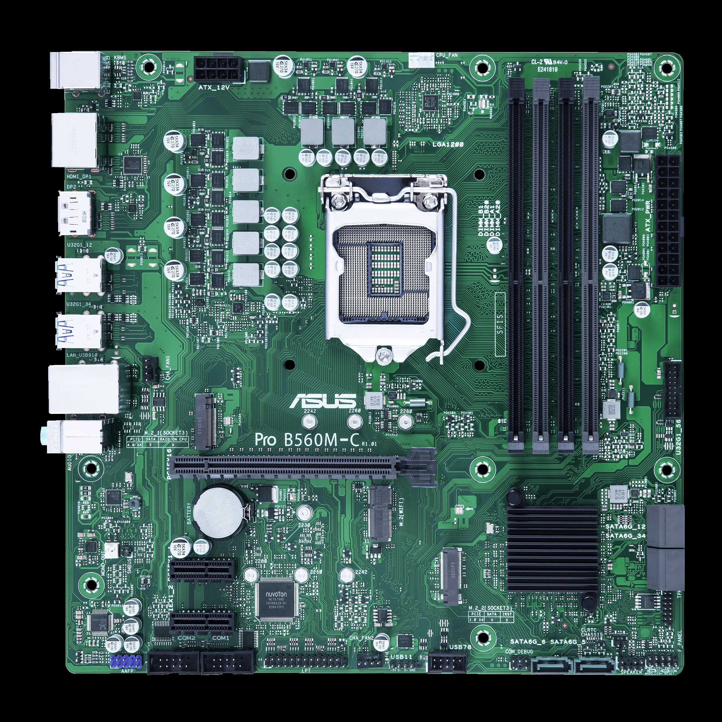 Mainboard ASUS Pro B560M-C/CSM - LGA 1200 - NEW