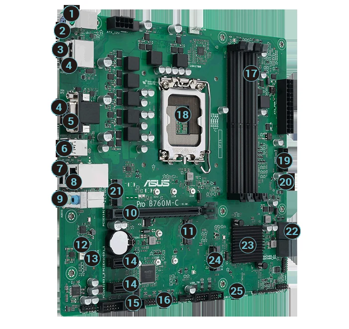 Mainboard ASUS Pro B760M-C-CSM NEW