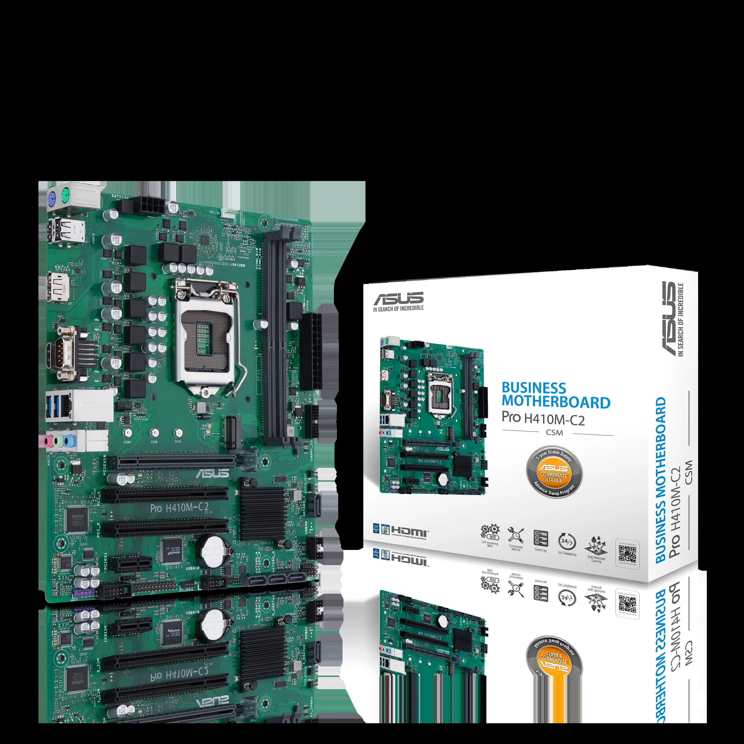 Mainboard ASUS Pro H410M-CT/CSM - LGA 1200 - NEW