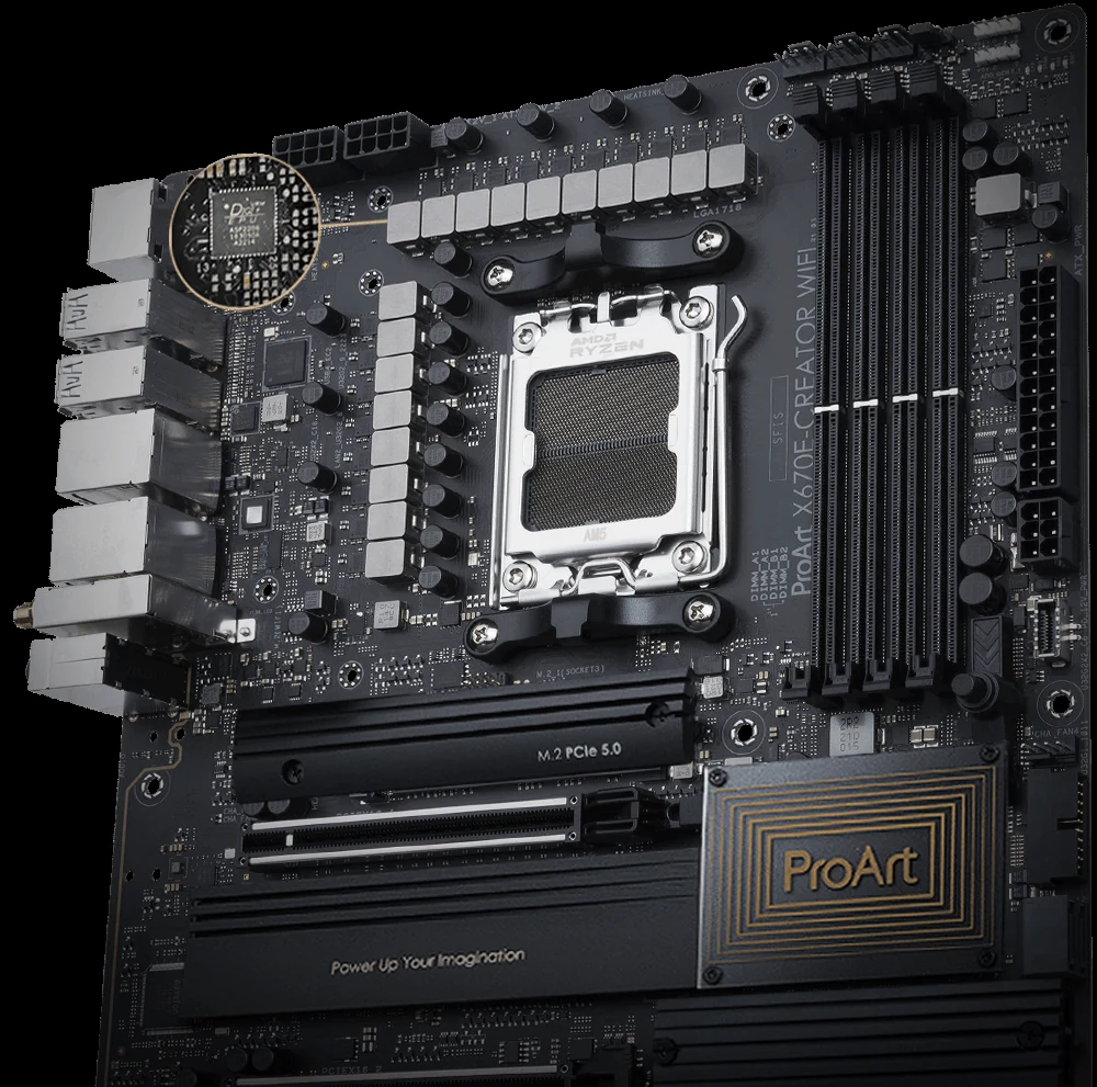 Mainboard ASUS PROART X670E-CREATOR WIFI - 4 Khe RAM DDR5 - AM5 - NEW
