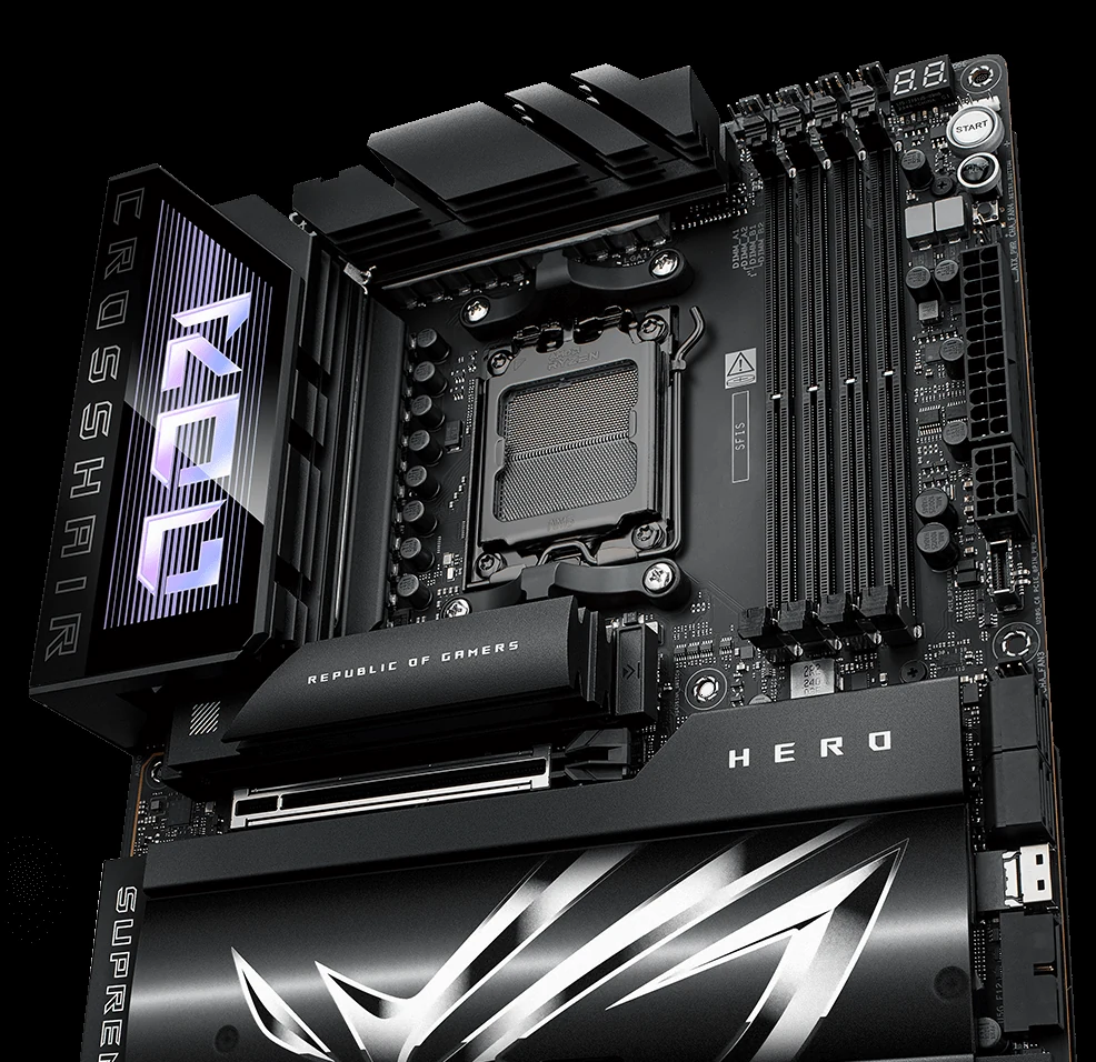 Mainboard ASUS ROG CROSSHAIR X870E DARK HERO - 4 Khe RAM DDR5 - AM5 - NEW