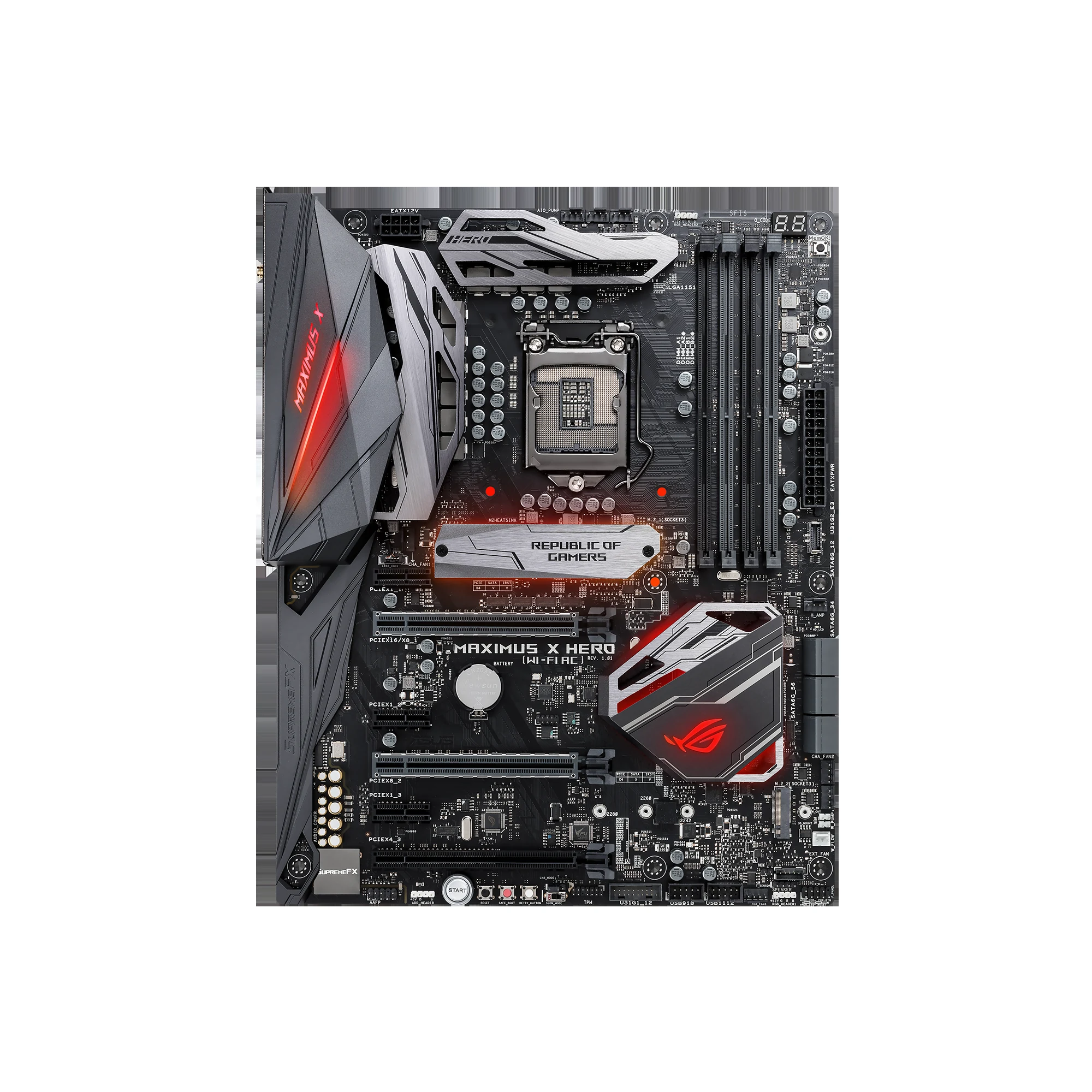 Mainboard ASUS ROG MAXIMUS X HERO WIFI AC - LGA 1151 - NEW