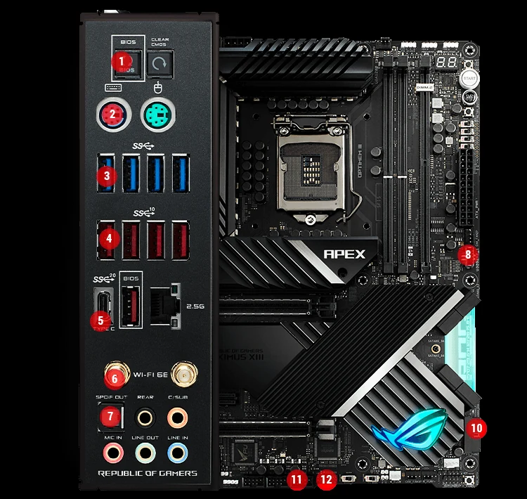 Mainboard ASUS ROG MAXIMUS XIII APEX - LGA 1200 - NEW