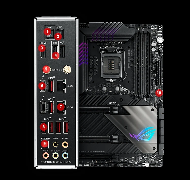 Mainboard ASUS ROG MAXIMUS XIII HERO - LGA 1200 - NEW