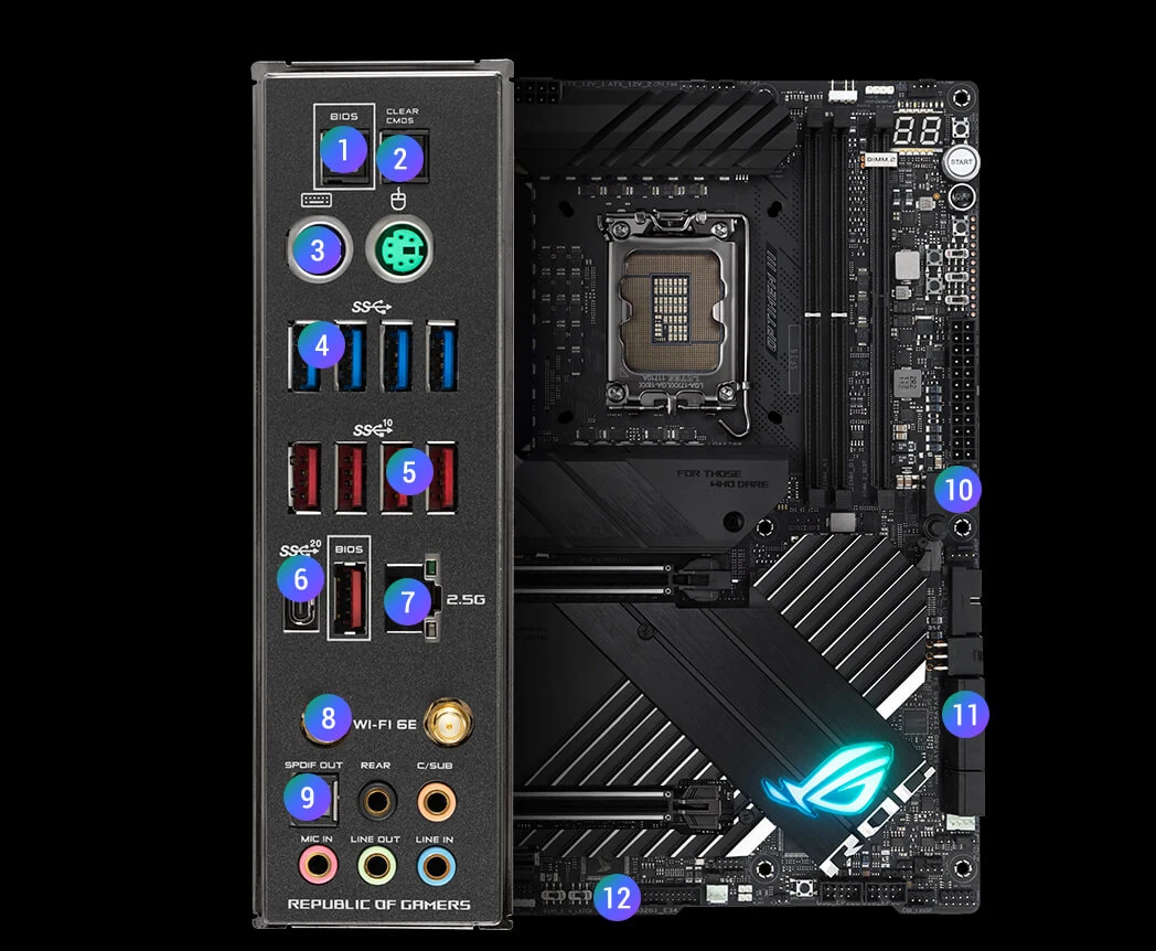 Mainboard ASUS ROG Maximus Z690 Apex - 2 Khe RAM DDR5 - LGA 1700 - NEW