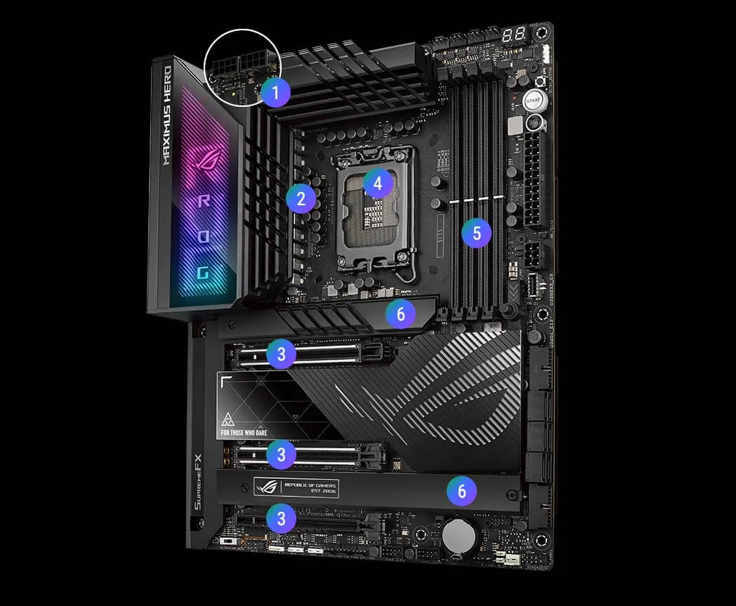Mainboard ASUS ROG Maximus Z790 Hero - 4 Khe RAM DDR5 - LGA 1700 - NEW