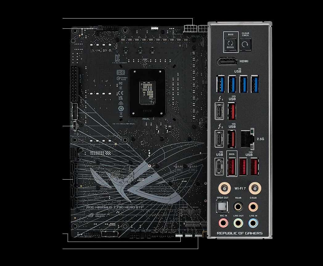 Mainboard ASUS ROG Maximus Z790 Hero BTF - 4 Khe RAM DDR5 - LGA 1700 - NEW