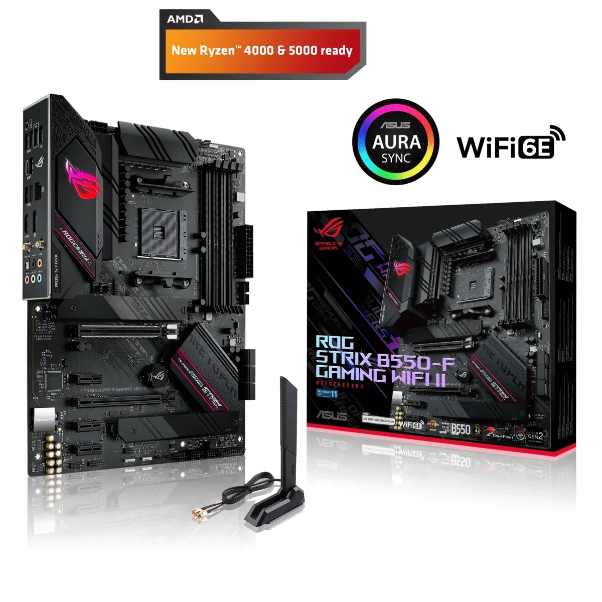 Mainboard ASUS ROG STRIX B550-F GAMING - 4 Khe RAM DDR4 - AM4 - NEW