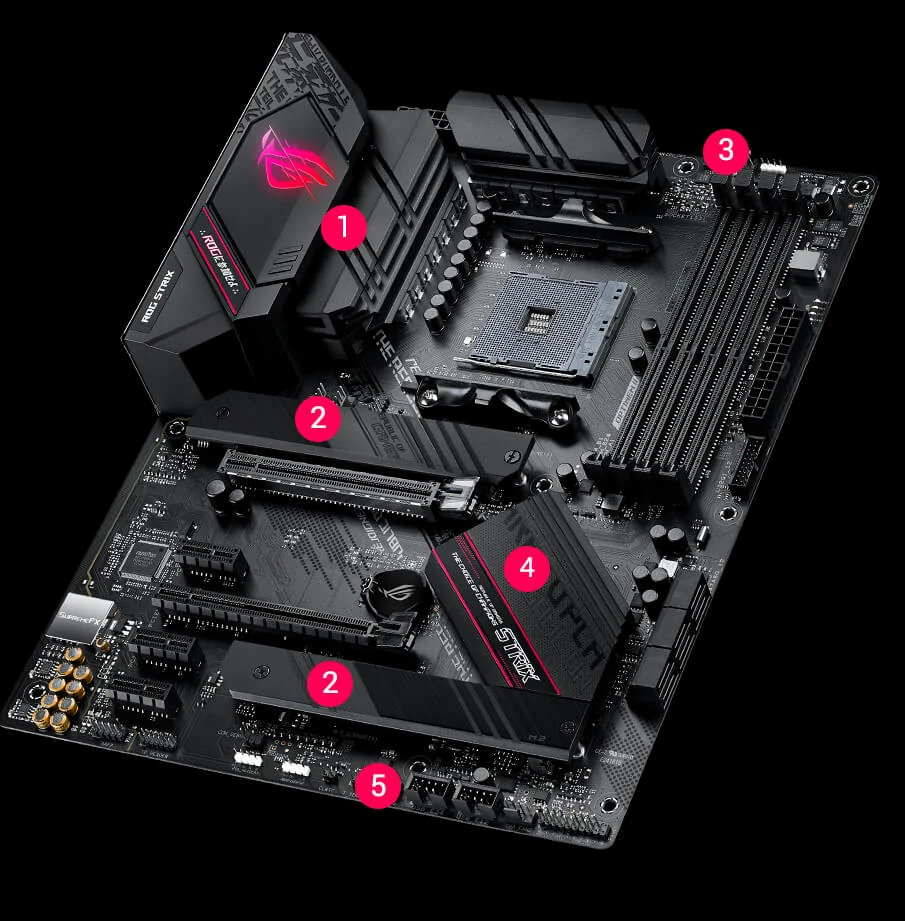 Mainboard ASUS ROG STRIX B550-F GAMING - 4 Khe RAM DDR4 - AM4 - NEW