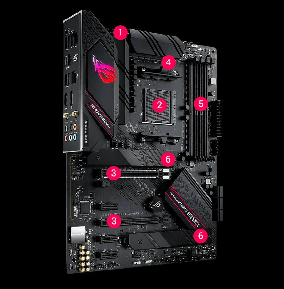 Mainboard ASUS ROG STRIX B550-F GAMING WIFI - 4 Khe RAM DDR4 - AM4 - NEW
