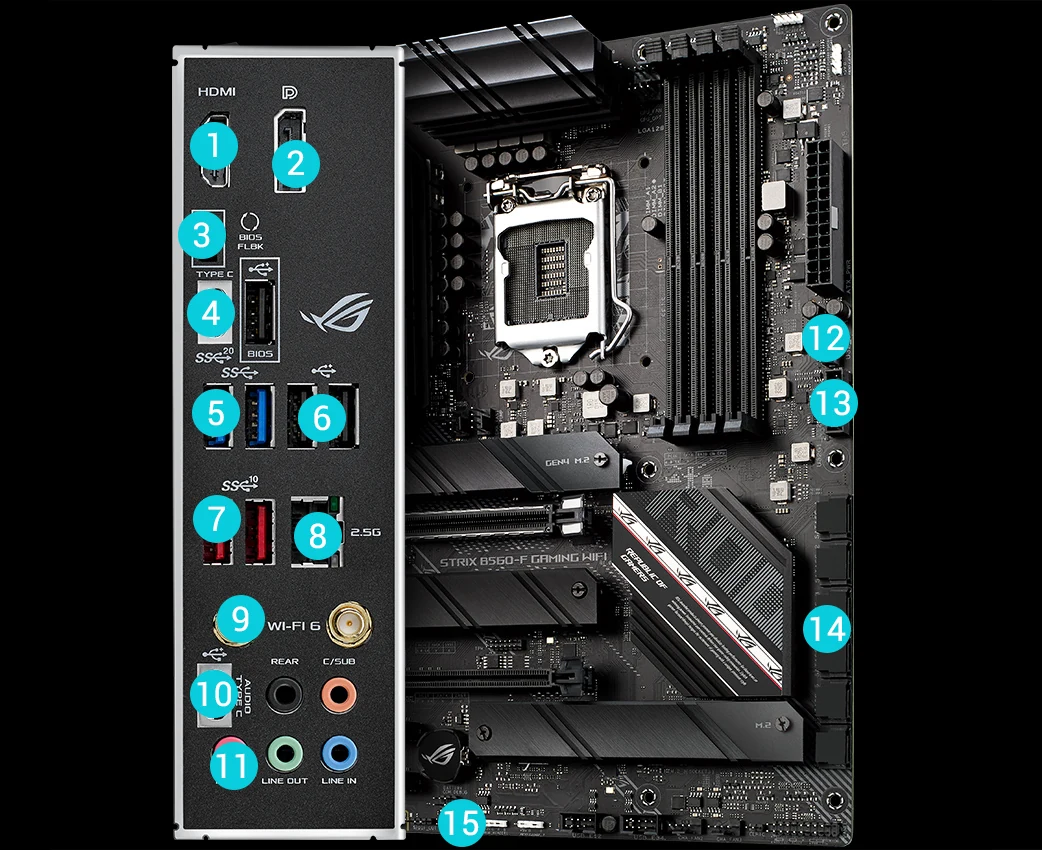 Mainboard ASUS ROG STRIX B560-F GAMING WIFI - LGA 1200 - NEW