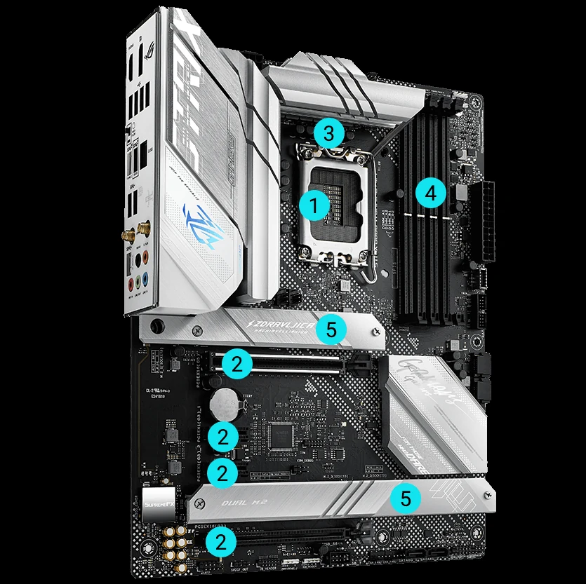 Mainboard ASUS ROG Strix B660-A Gaming WiFi D4 - 4 Khe RAM DDR4 - LGA 1700 - NEW