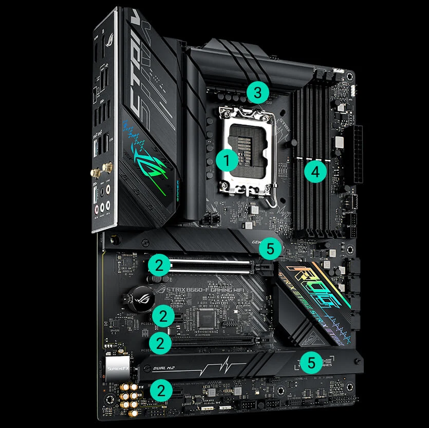 Mainboard ASUS ROG Strix B660-F Gaming WiFi - 4 Khe RAM DDR5 - LGA 1700 - NEW