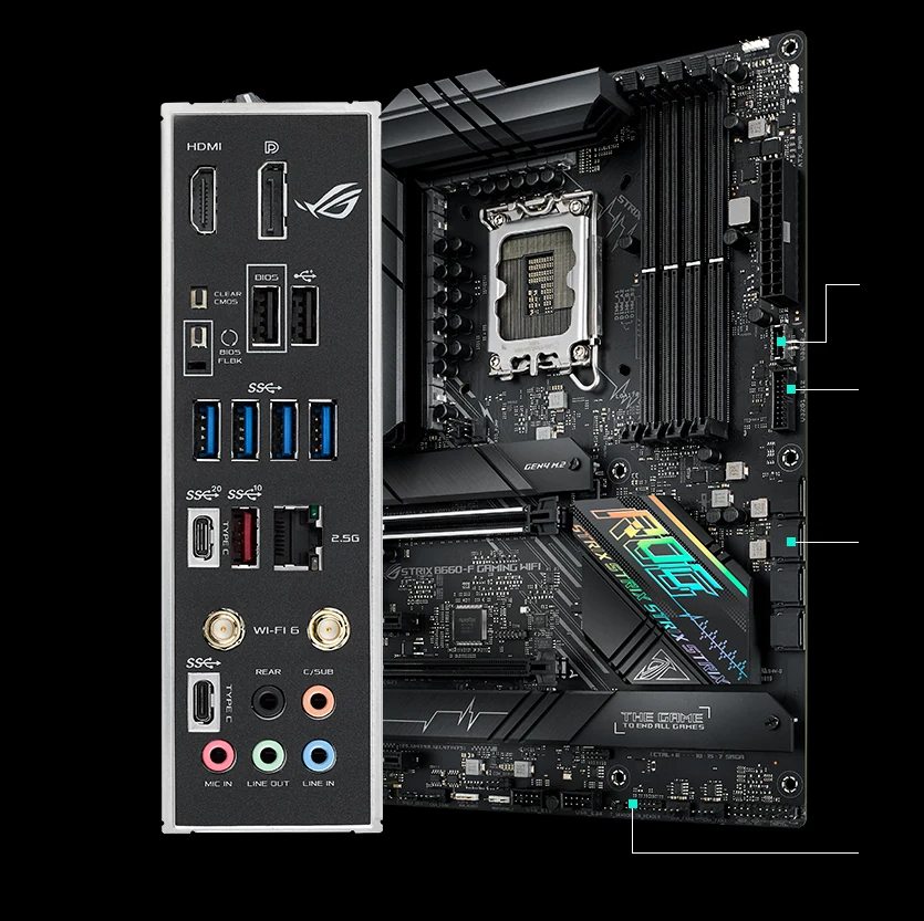 Mainboard ASUS ROG Strix B660-F Gaming WiFi - 4 Khe RAM DDR5 - LGA 1700 - NEW