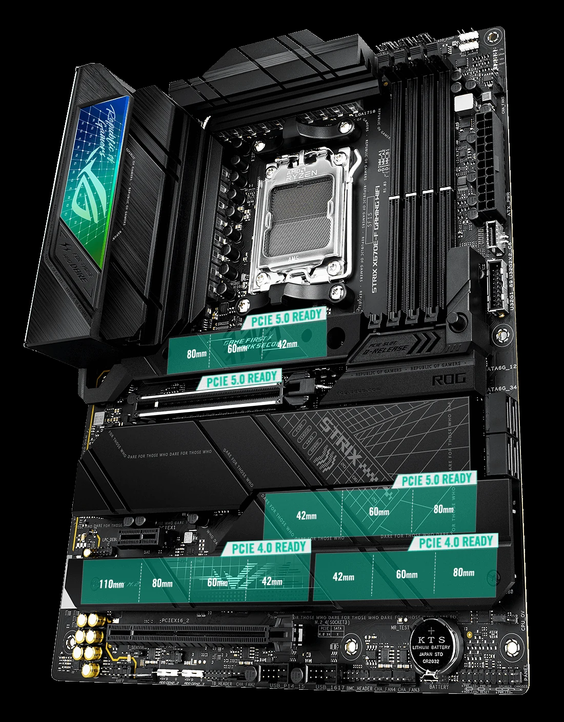 Mainboard ASUS ROG STRIX X670E-E GAMING WIFI - 4 Khe RAM DDR5 - AM5 - NEW