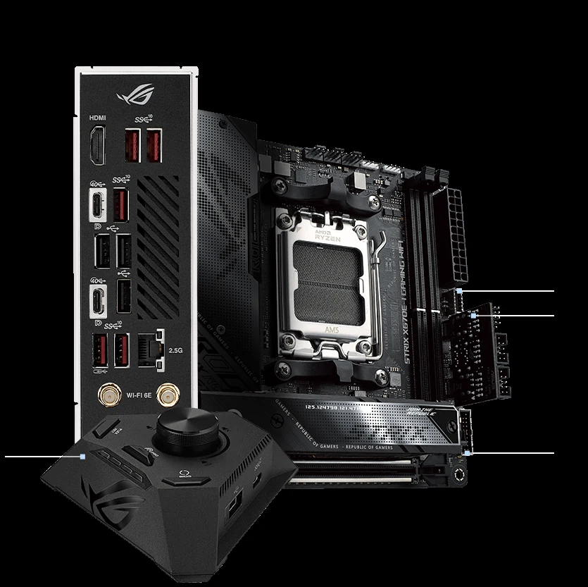 Mainboard ASUS ROG STRIX X670E-I GAMING WIFI - 2 Khe RAM DDR5 - AM5 - NEW
