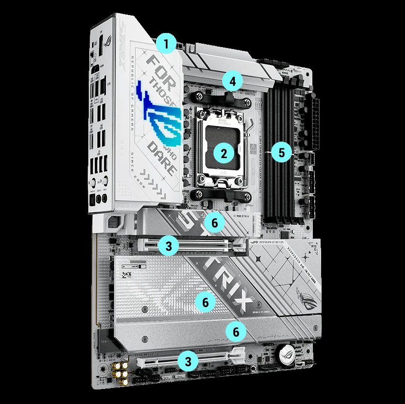 Mainboard ASUS ROG STRIX X870-A GAMING WIFI - 4 Khe RAM DDR5 - AM5 - NEW