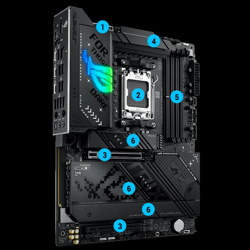 Mainboard ASUS ROG STRIX X870-F GAMING WIFI - 4 Khe RAM DDR5 - AM5 - NEW
