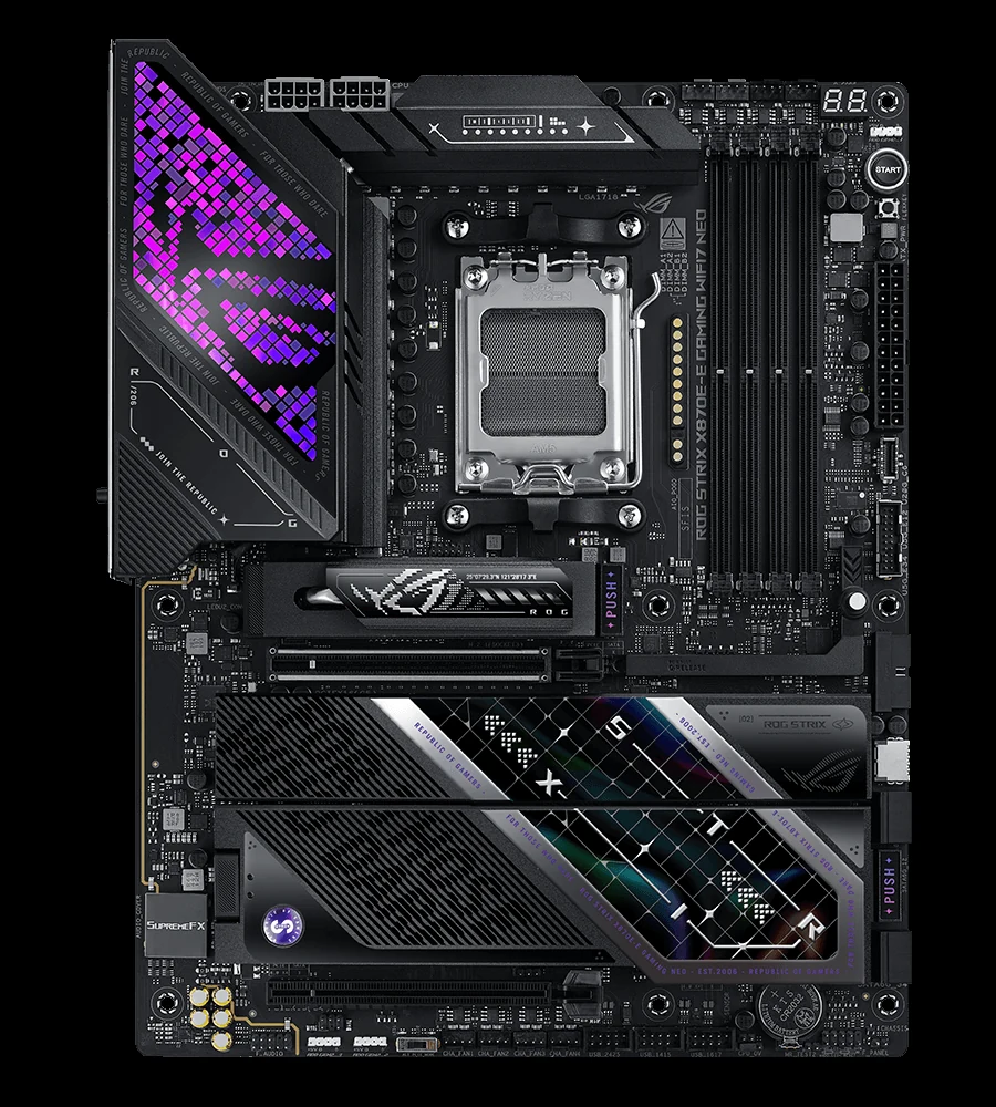 Mainboard ASUS ROG STRIX X870E-A GAMING WIFI7 NEO - 4 Khe RAM DDR5 - AM5 - NEW