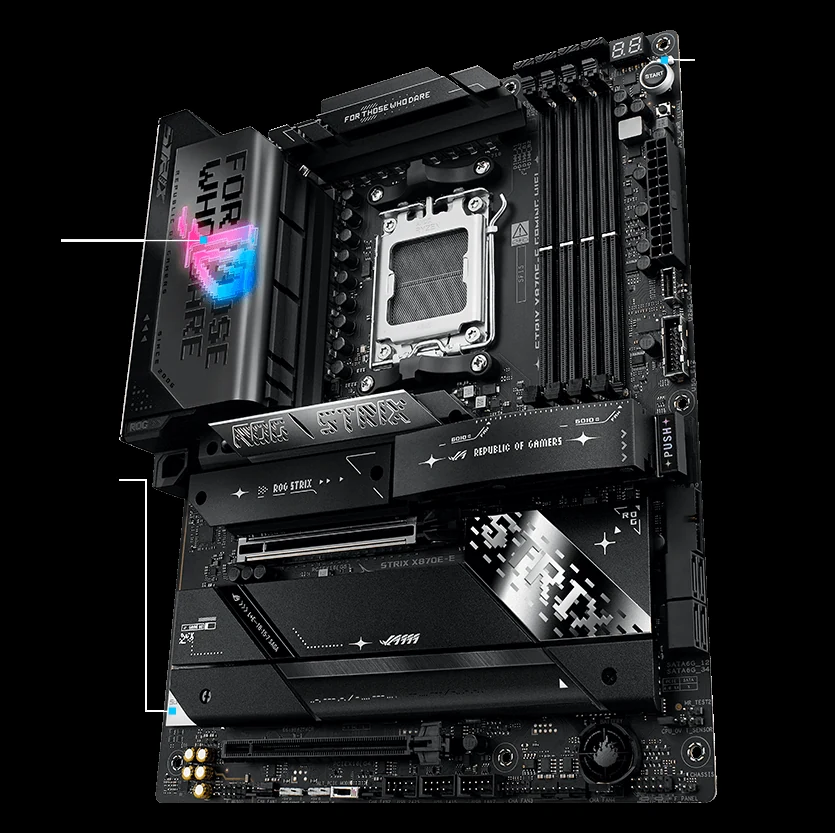 Mainboard ASUS ROG STRIX X870E-E GAMING WIFI - 4 Khe RAM DDR5 - AM5 - NEW