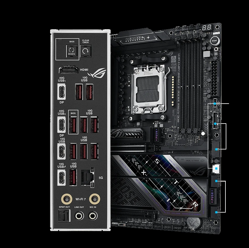 Mainboard ASUS ROG STRIX X870E-E GAMING WIFI7 NEO - 4 Khe RAM DDR5 - AM5 - NEW