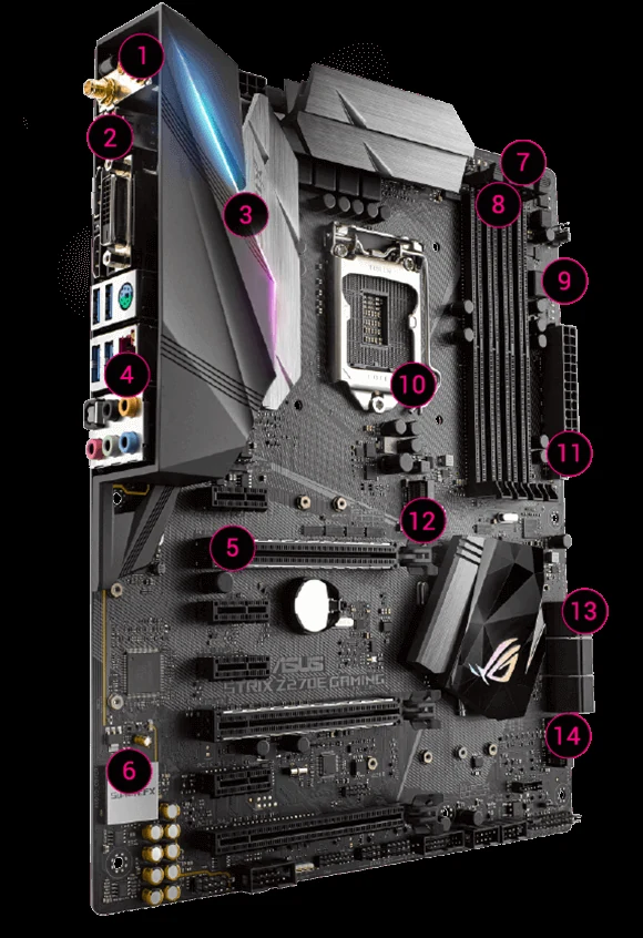 Mainboard ASUS ROG STRIX Z270E GAMING - LGA 1151 - NEW