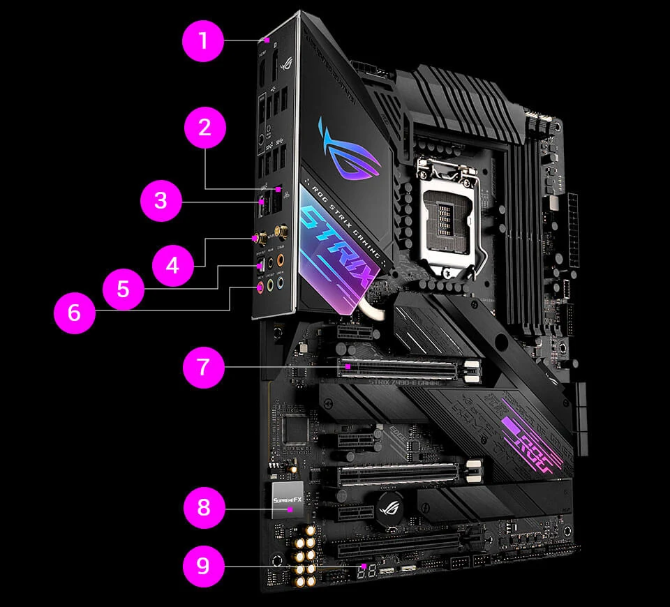 Mainboard ASUS ROG STRIX Z490-E GAMING - LGA 1200 - NEW
