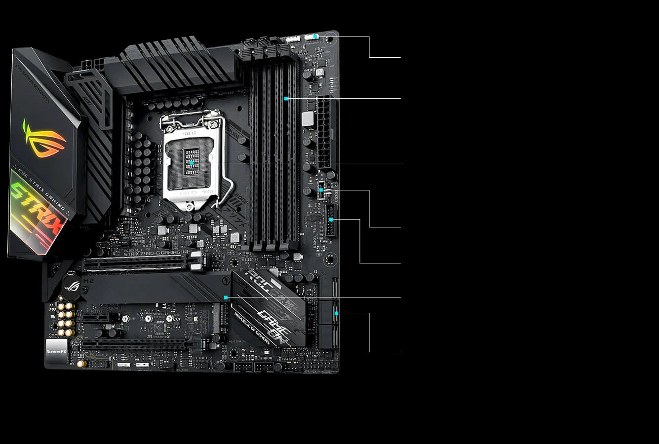 Mainboard ASUS ROG STRIX Z490-G GAMING - LGA 1200 - NEW