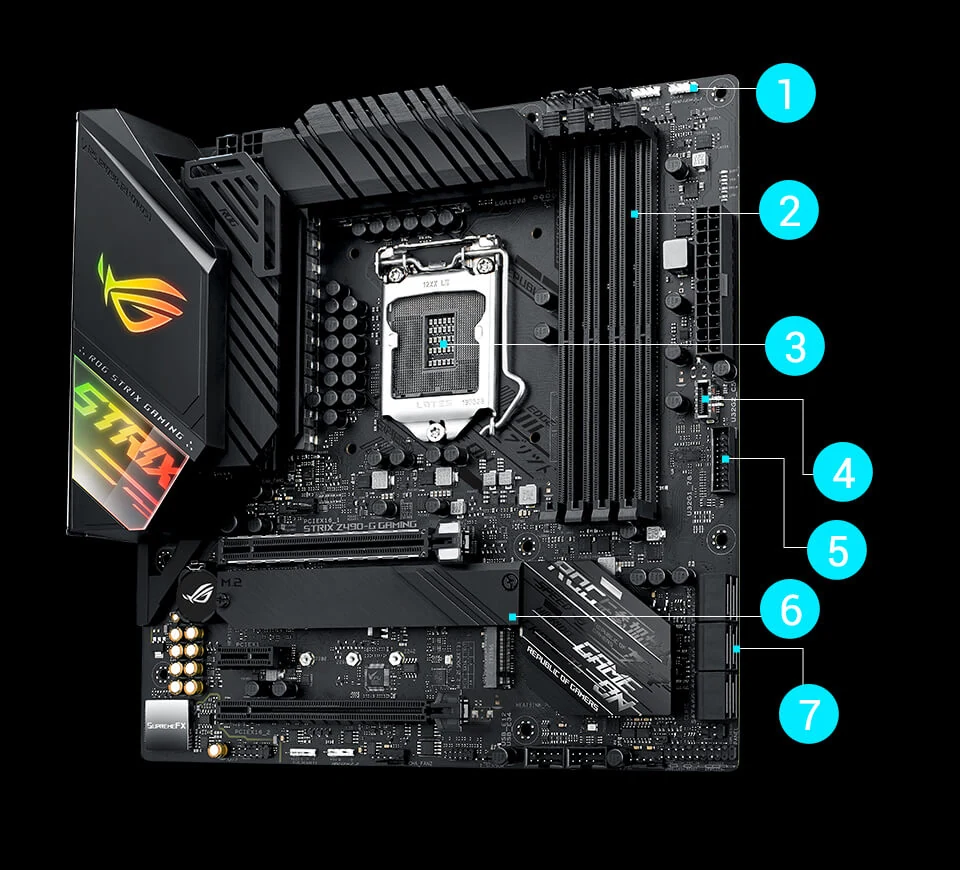 Mainboard ASUS ROG STRIX Z490-G GAMING WIFI - LGA 1200 - NEW
