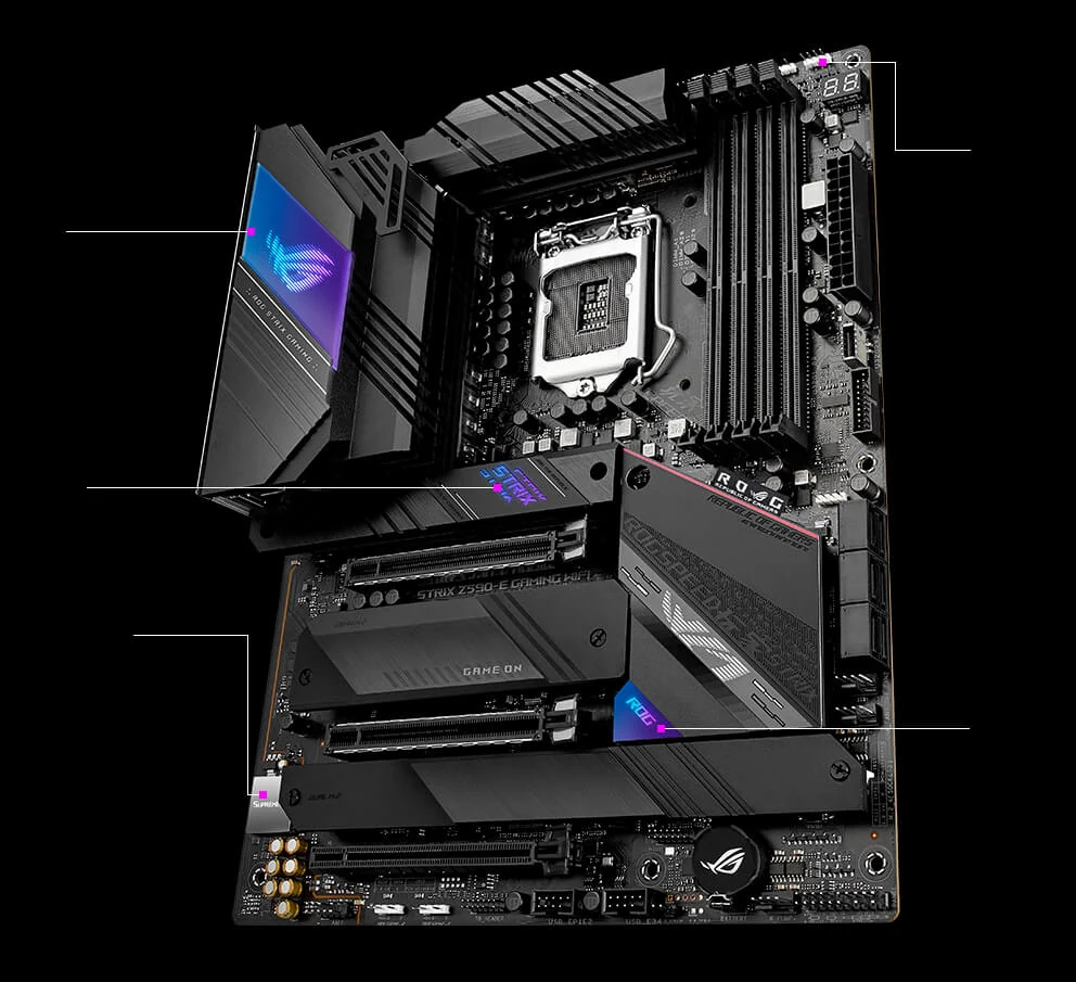 Mainboard ASUS ROG STRIX Z590-E GAMING WIFI - LGA 1200 - NEW