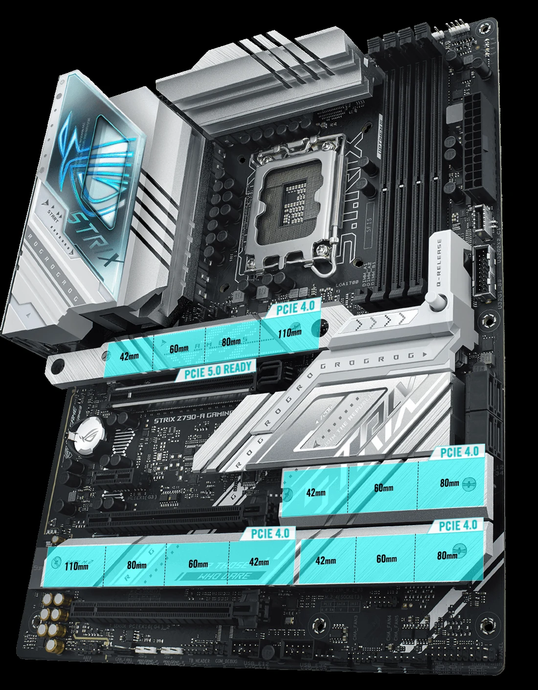 Mainboard ASUS ROG Strix Z790-A Gaming WiFi D4 - 4 Khe RAM DDR4 - LGA 1700 - NEW