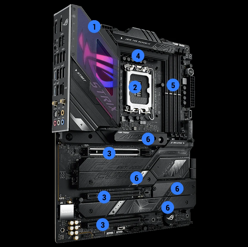 Mainboard ASUS ROG Strix Z790-E Gaming WiFi II - 4 Khe RAM DDR5 - LGA 1700 - NEW