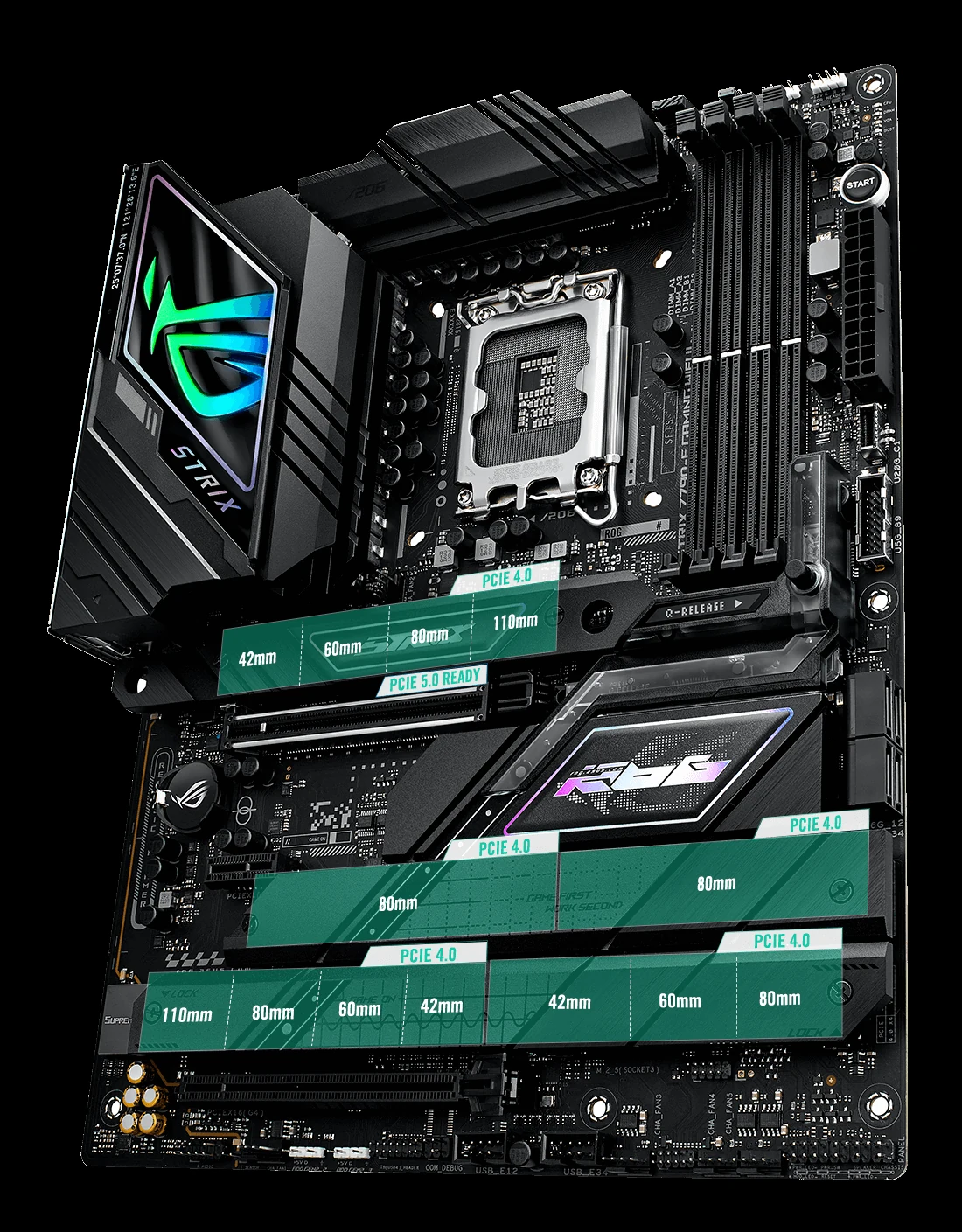 Mainboard ASUS ROG Strix Z790-F Gaming WiFi - 4 Khe RAM DDR5 - LGA 1700 - NEW