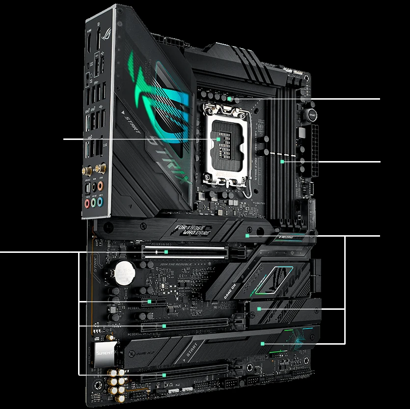 Mainboard ASUS ROG Strix Z790-F Gaming WiFi - 4 Khe RAM DDR5 - LGA 1700 - NEW
