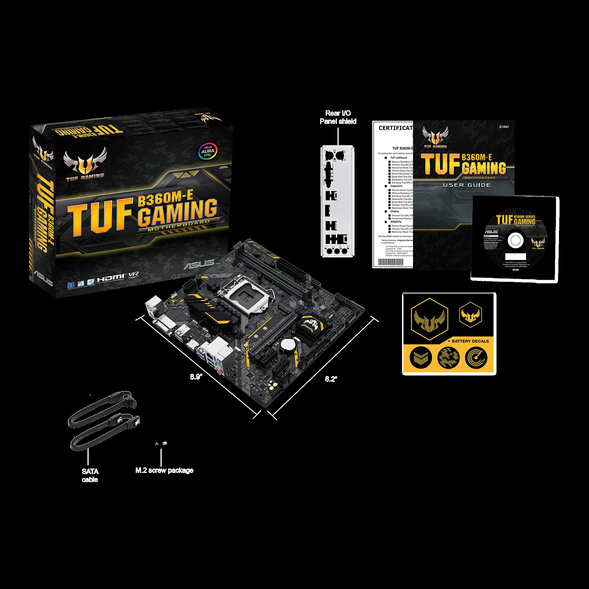 Mainboard ASUS TUF B360M-E GAMING - LGA 1151 - NEW