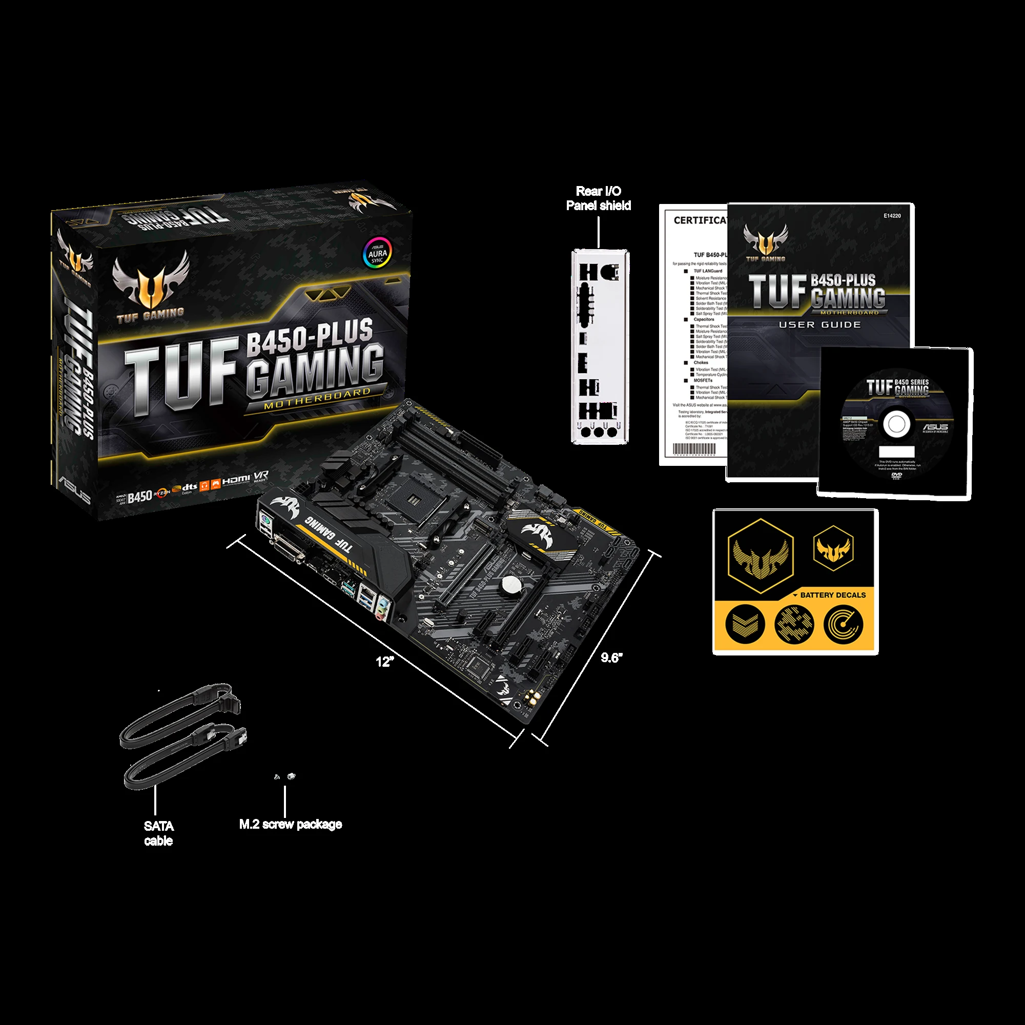 Mainboard ASUS TUF B450-PLUS GAMING - AM4 - NEW