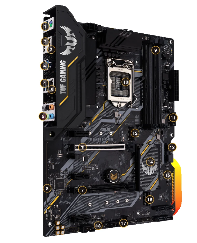 Mainboard ASUS TUF GAMING B460-PLUS - LGA 1200 - NEW