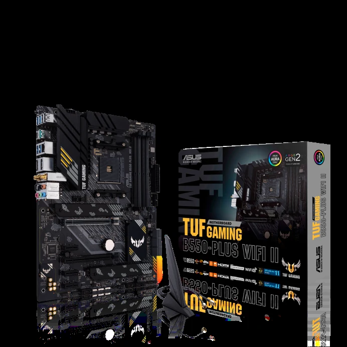 Mainboard ASUS TUF GAMING B550-PLUS WIFI II - 4 Khe RAM DDR4 - AM4 - NEW