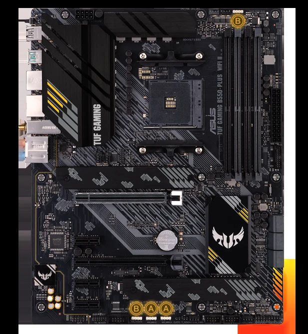 Mainboard ASUS TUF GAMING B550M-PLUS WIFI II - 4 Khe RAM DDR4 - AM4 - NEW