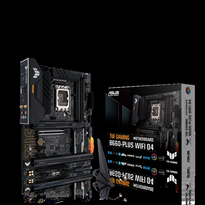 Mainboard ASUS TUF Gaming B660-Plus WiFi D4 - 4 Khe RAM DDR4 - LGA 1700 - NEW